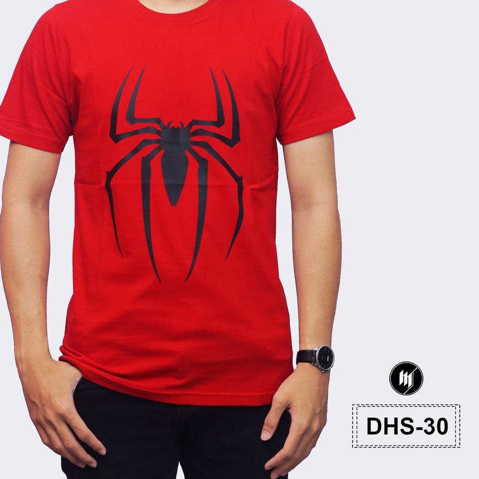 Murahh * Kaos Pria Dewasa Superhero Spiderman warna Merah - DHS30 sR1.