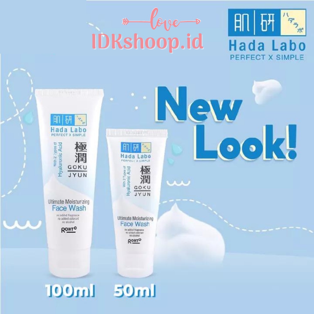 CUCI MUKA HADA LABO / Hada Labo Gokujyun Ultimate Moisturizing Face Wash | IDKshoop.id
