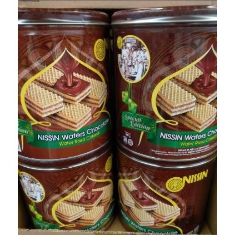 

[1 Karton = 6 kaleng × 300gram] Nissin Wafer Chocolate Jajanan Lebaran Jajan Hari Raya