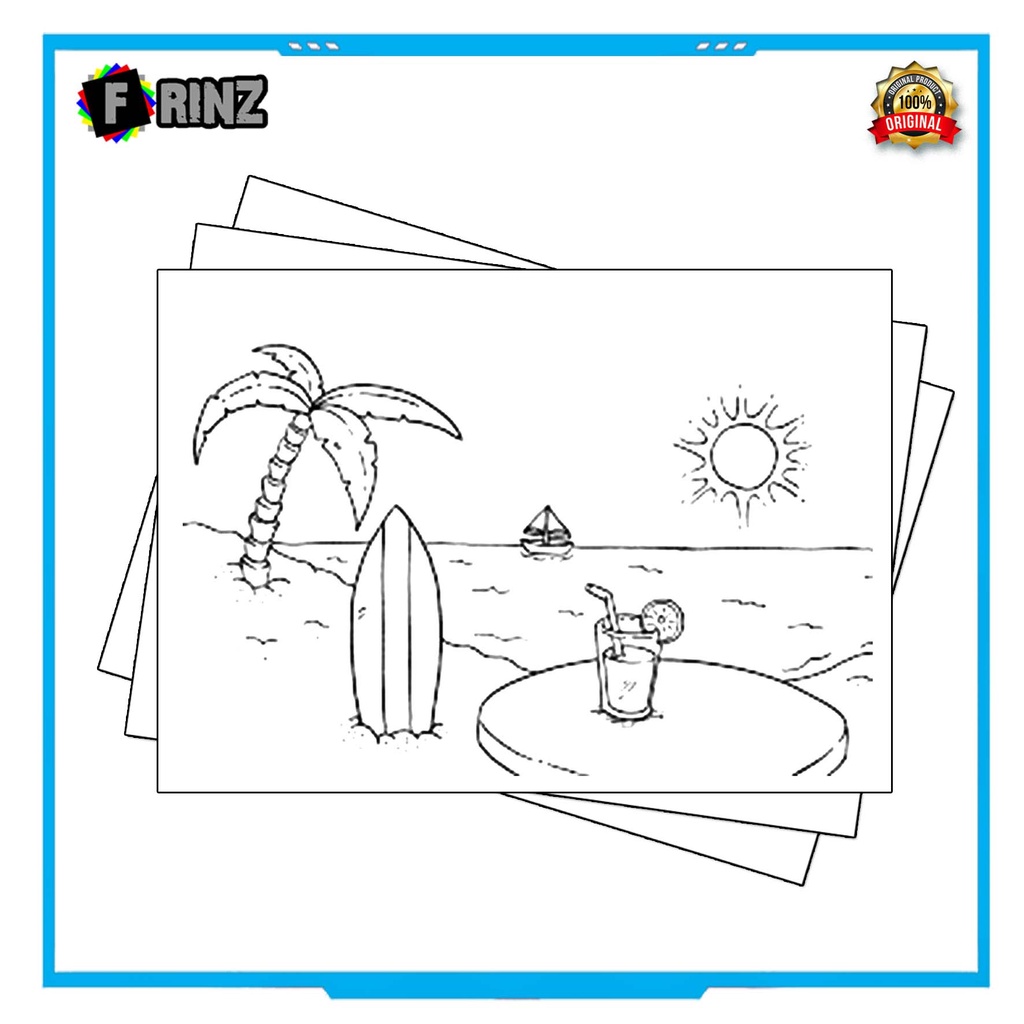 Gambar Sketsa Mewarnai ~ 17 . Pemandangan Part 1 / Seketsa Lukis / Drawing Sketch / Menggambar-21