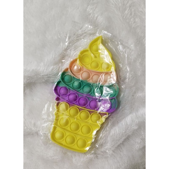 Mainan pop it murah import fidget toy pop it rainbow multicolor-2