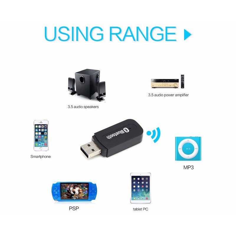 Overview of Wireless Bluetooth Receiver Mobil BT-163PACKAGE CONTENTS