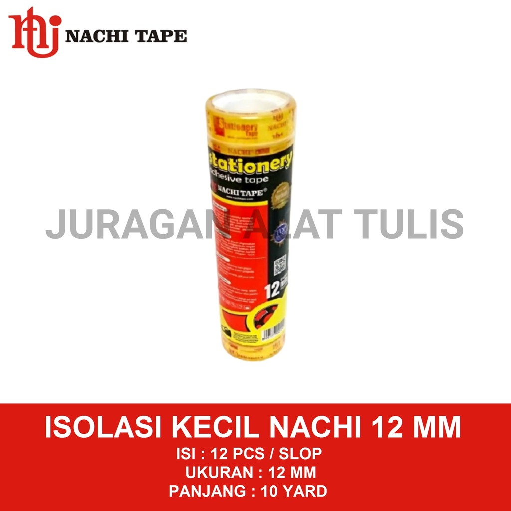 

ISOLASI / SELOTIP / PLESTER KECIL NACHI 12MM 10YARD