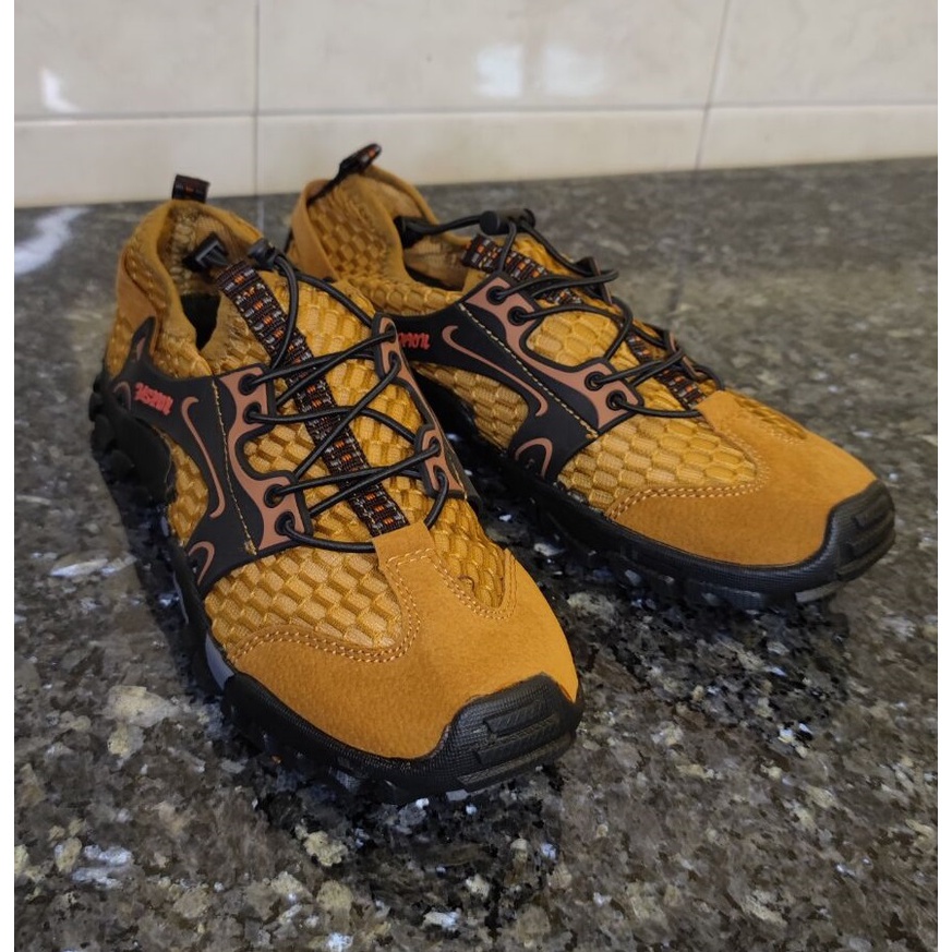 COD Sepatu Sandal Hiking Pria Olahraga Tali Waterproof Gunung Mendaki Antislip Keren Bernapas Musim Panas 034
