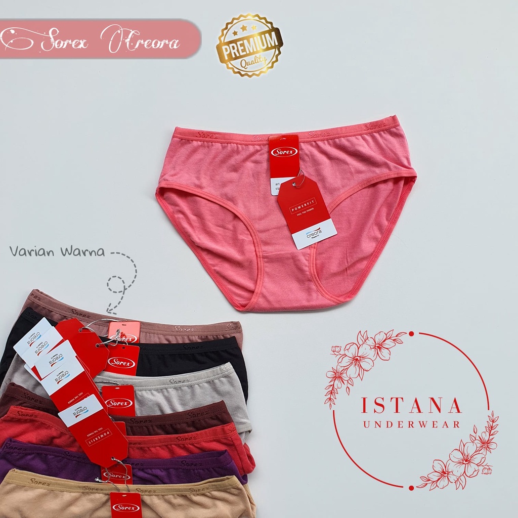 CD WANITA / Celana dalam sorex bahan premium power fit / cd creora basic panty