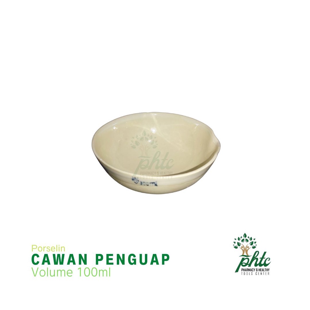 Cawan Uap 100ml l Cawan Porselin 100ml - Cawan Penguap