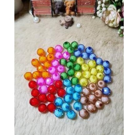 Manik Mote Bola dunia isi /Manik lampion Isi uk 8mm-14mm Harga/25g