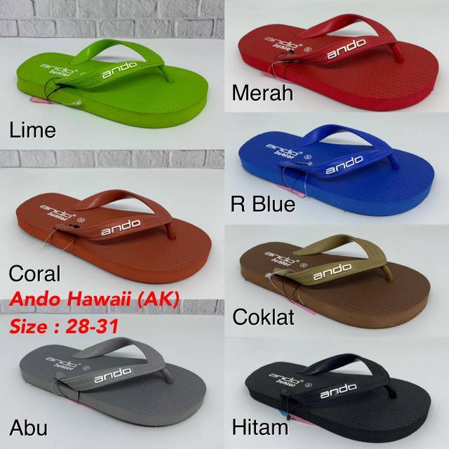 Sandal Jepit Anak Laki Laki ANDO HAWAII AK (28-31)