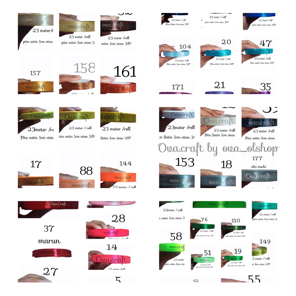 

pita satin 1cm 3/8 in