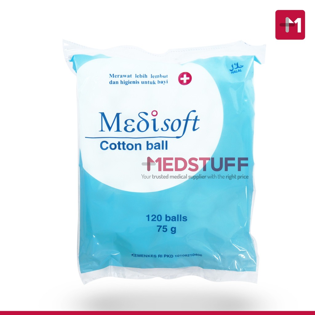 Medisoft Cotton Ball / Kapas Bola isi 120 balls