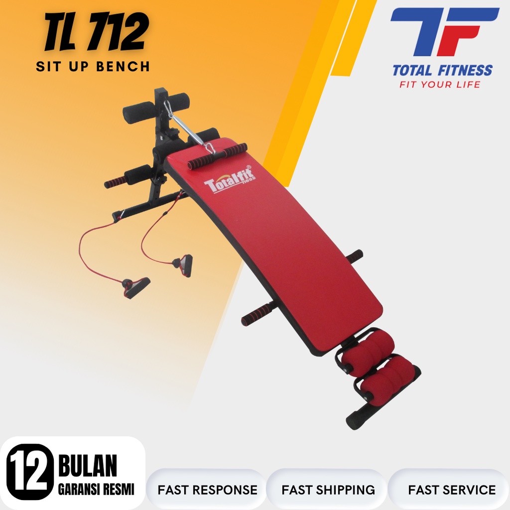 Total Fitness Alat Olahraga Pengecil Perut - Sit Up Bench Surabaya