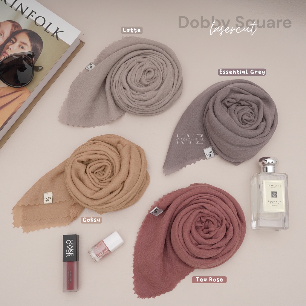 K͙Y͙Z͙ HIjab Dobby Square/Potton Dobby/Hijab Square Lasercut