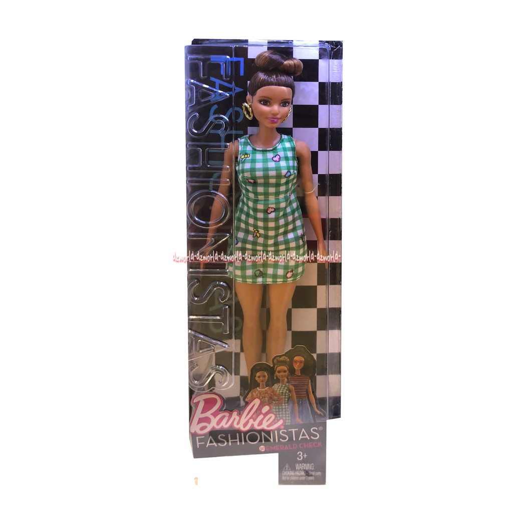 Barbie Fashionistas Boneka Berbie  Baju Dress Green Hijau