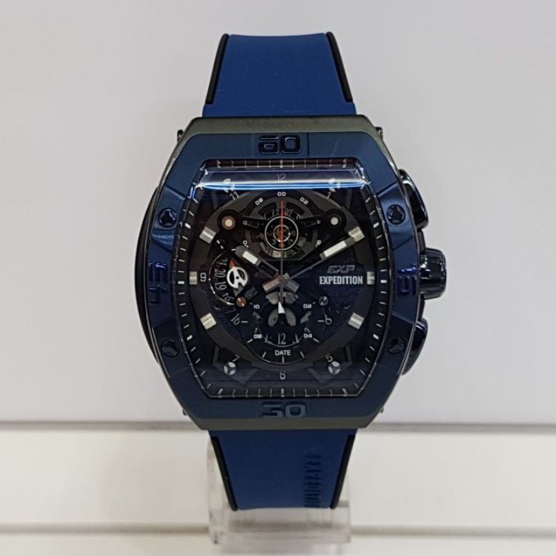Jam Tangan Expedition EXP 6800 Pria / E6800 MC Blue Black Original