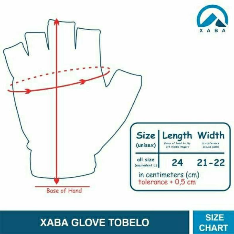XABA glove tobelo-sarung tangan trrveling motor dan sepeda