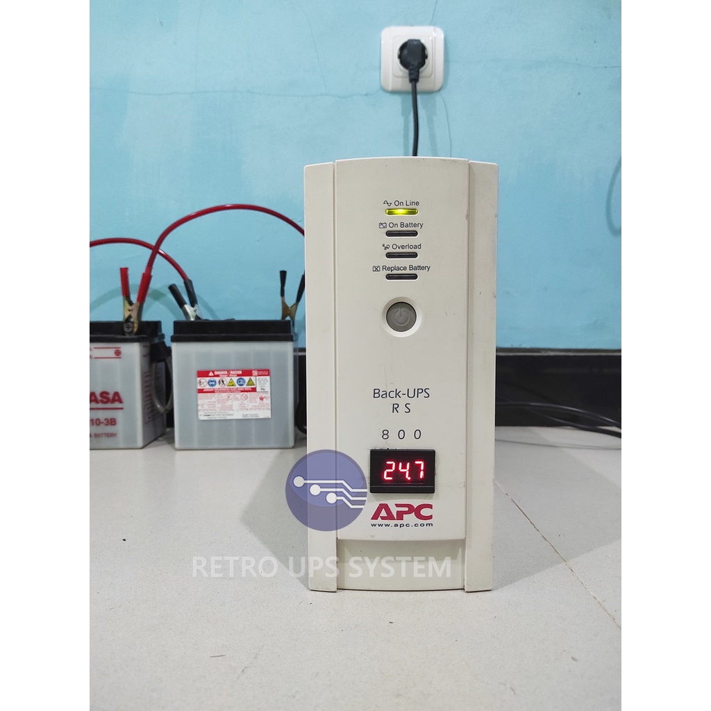 UPS Modif APC RS-800 24V Modifikasi Aki External, Timer &amp; Cooling fan.