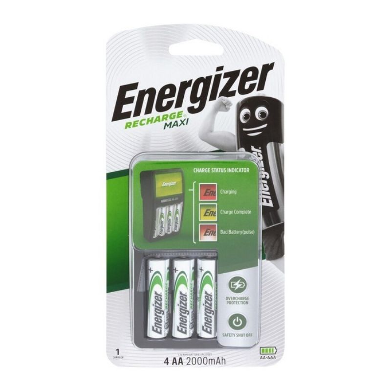 Baterai Energizer Recharge Maxi AA 2000mAh Safety Lock