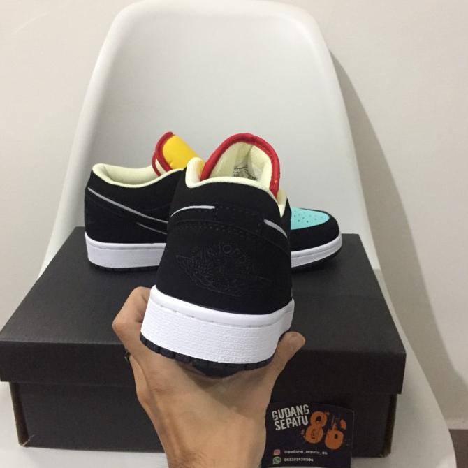 Sepatu Nike Air Jordan 1 Low Pairs Neon - Premium High Quality Malikaikha