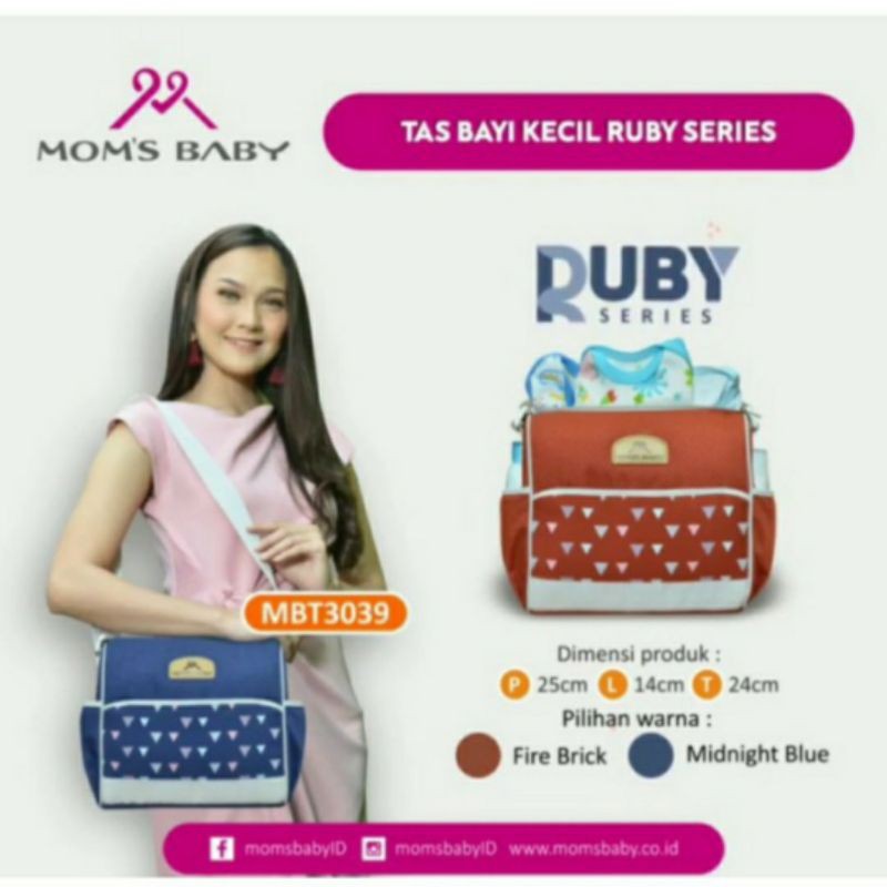Moms baby tas kecil bayi ruby series tas baju bayi mom's baby