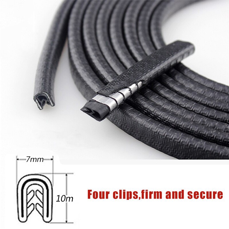 10Meter karet Pintu Pintu Mobil Universal Pelindung Pintu Door Guard Strip Rubber