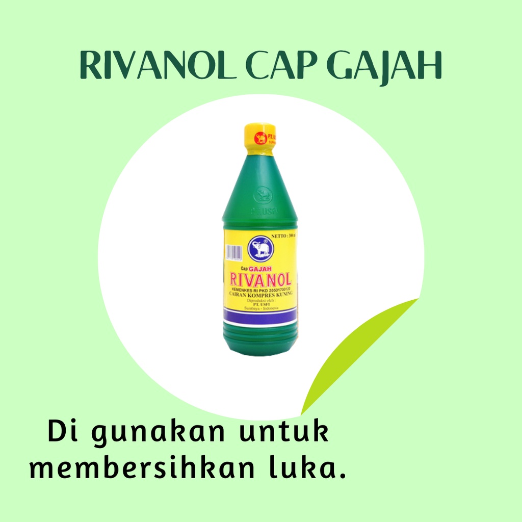 RIVANOL CAP GAJAH 100 ML - CAIRAN DESINFEKTAN