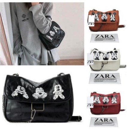 PGBAGS ORIGINAL IMPORT MICKEY MOUSE !!Leather Rantai Panjang Slempang  #172334