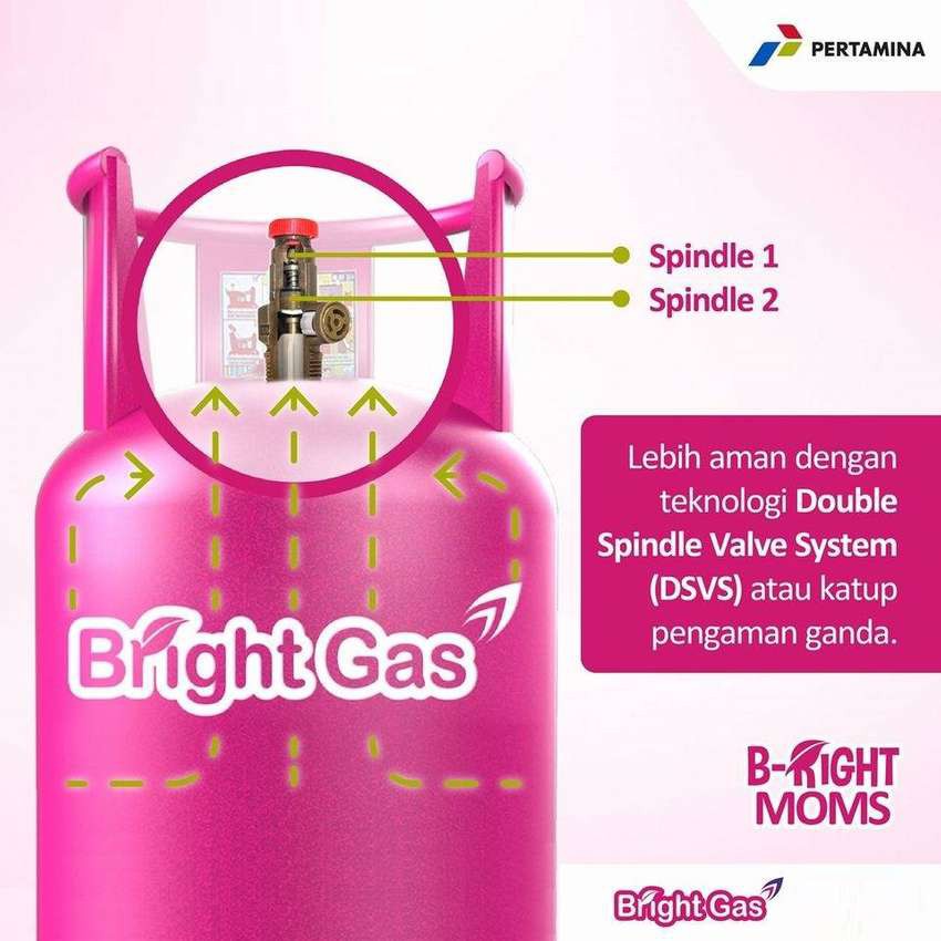 BRIGHT GAS 12KG ISI PLUS TABUNG ASLI PERTAMINA GARANSI BERAT MURNI