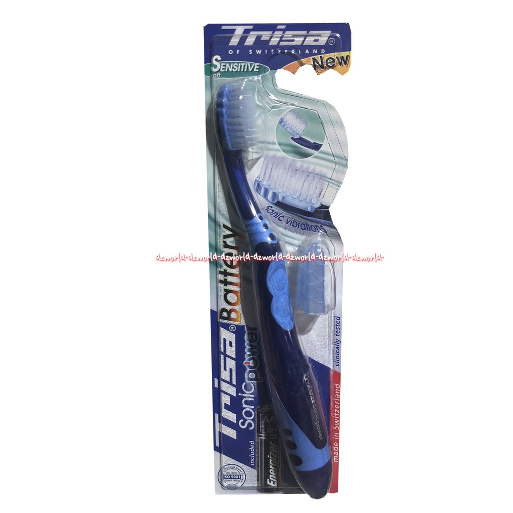 Trisa Sonic Power Battery Sensitive Sikat Gigi Dengan Baterai Tooth Brush