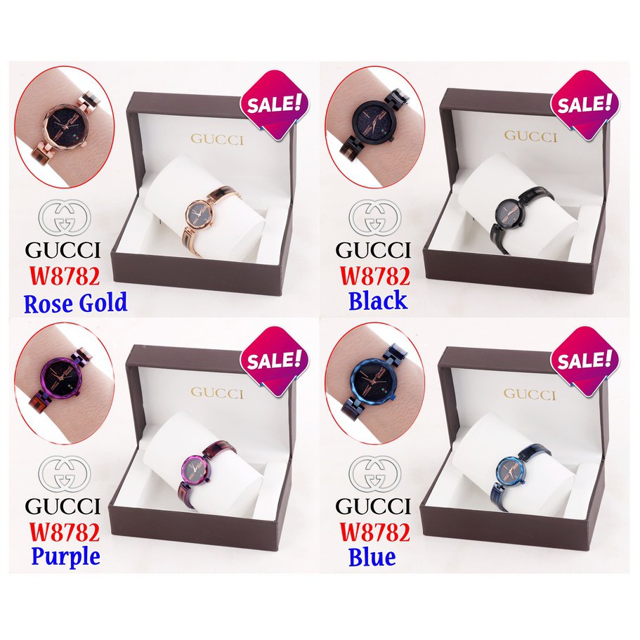 CK03 Watch Gucci W8782(SALE) JAM TANGAN WANITA IMPOR
