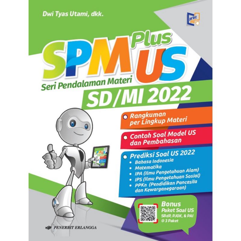 BUKU SPM plus USBN/US UNTUK SD/MI 2019/2020/2022 ERLANGGA-SPM 2022