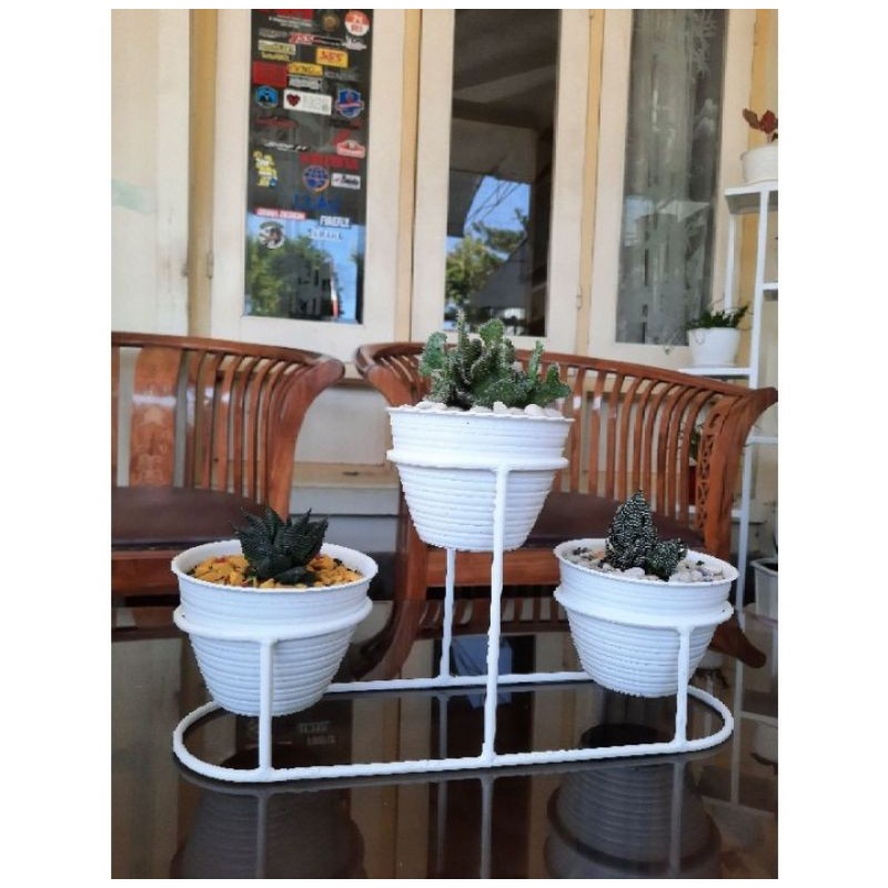 STANDING POT 3 IN 1 MEJA TAMU