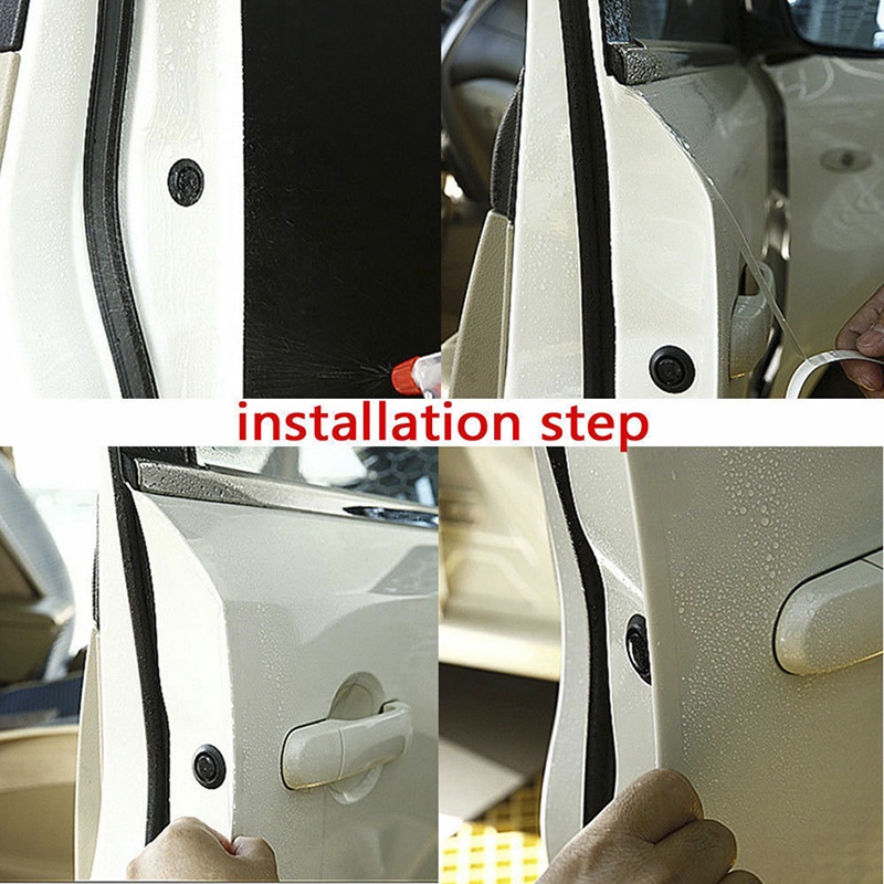 (LUCKID) 1pc Strip Film Pelindung Pinggiran Bumper / Kap Mesin Mobil