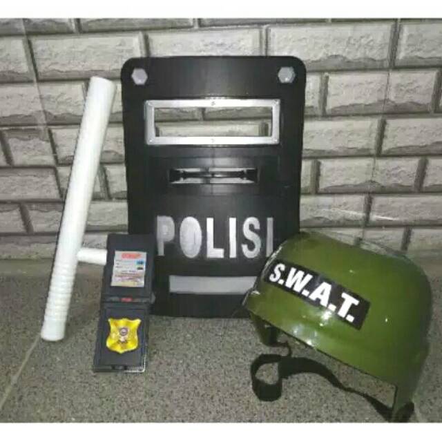 Set Mainan Polisi Militer (4pcs. Free Bubble Warp)