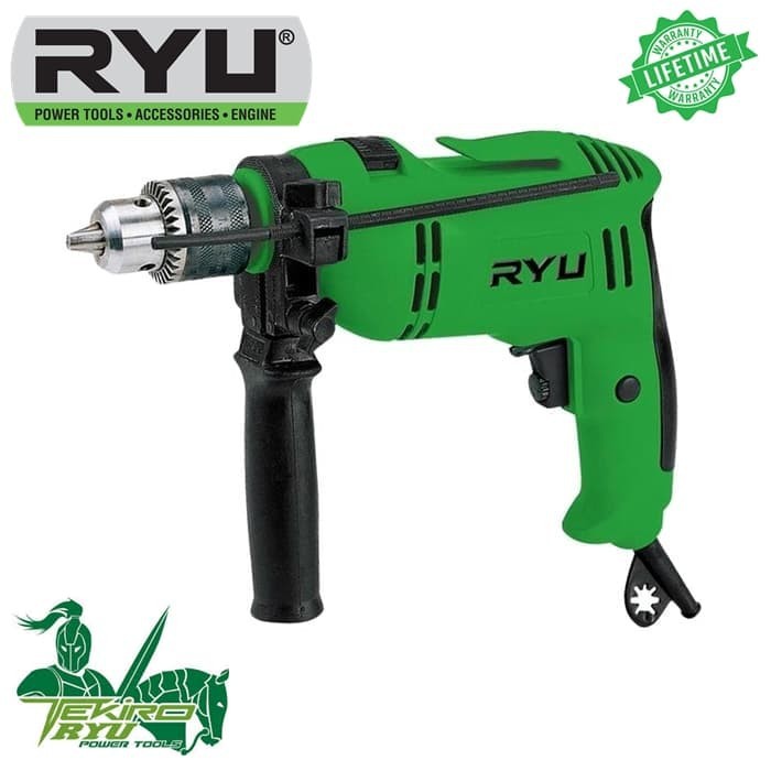 Impact drill 13mm RYU RID13-1RE mesin bor tembok beton besi