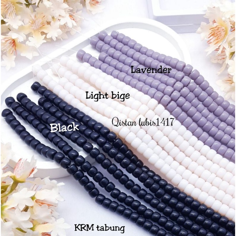 KRM manik tabung keramik(10pcs)