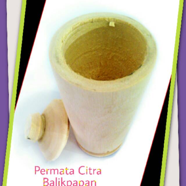 Gelas Kayu Pasak pait bumi ukuran sedang untuk malaria pegal-pegal Ginseng Kalimantan