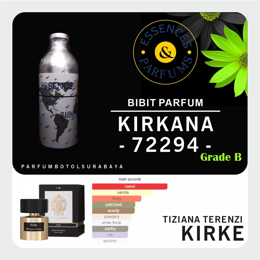 Bibit Parfum - KIRKANA 72294 | Tiziana Terenzi Kirke | Grade B | Essences & Parfum | 500gr