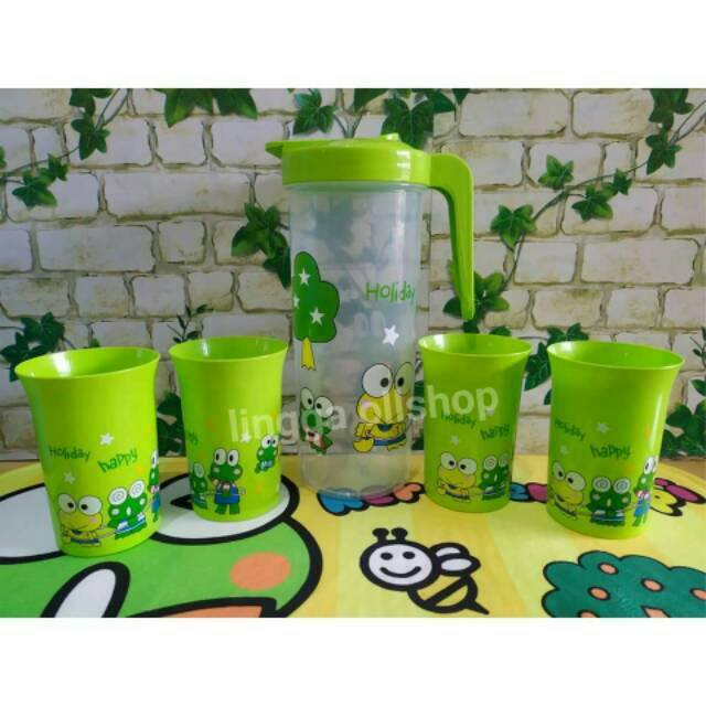 teko keroppi set gelas