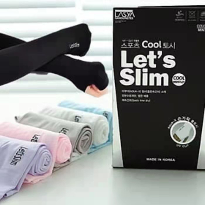 LETS SLIM Manset Tangan Korea / Pelindung Lengan Panjang / Arm sleeve Warna - Hitam