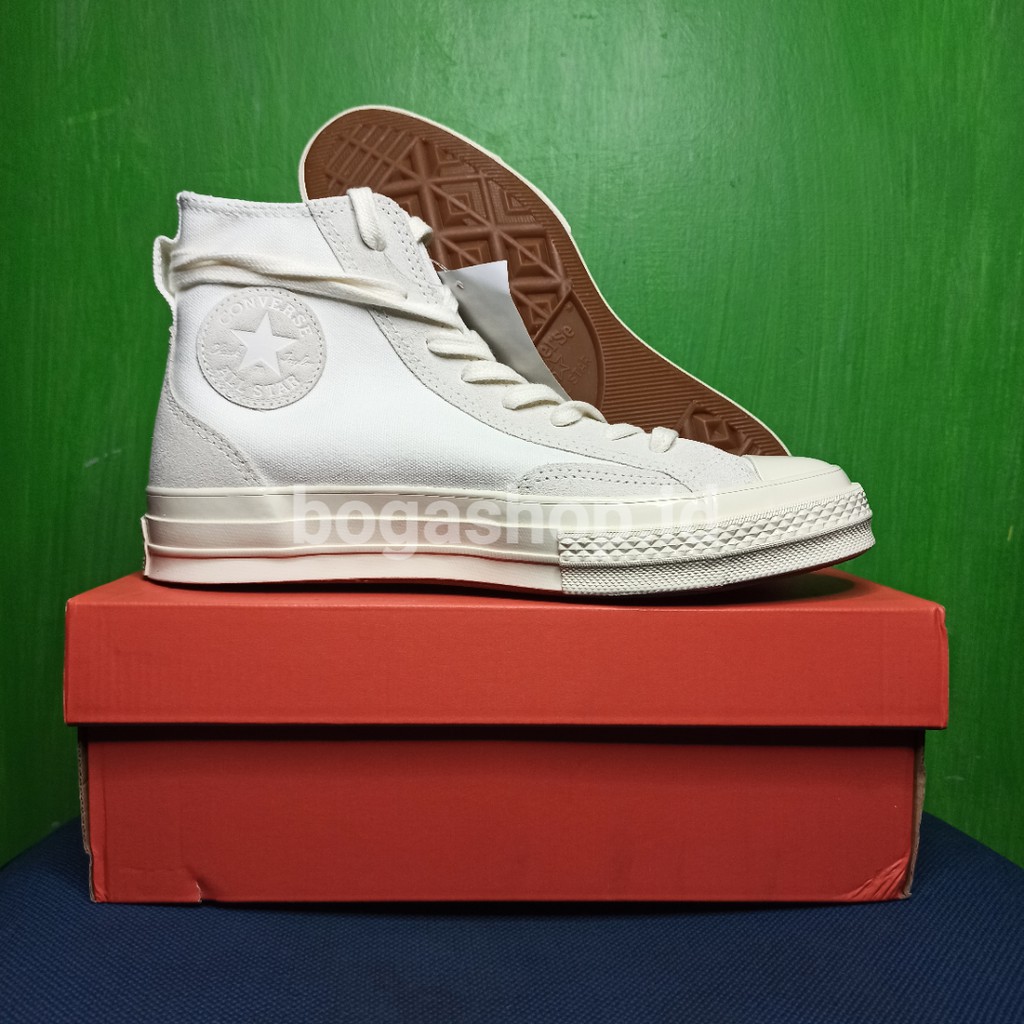 Sepatu Sneaker Converse Chuck Taylor 70s Hi Overlays Final Club White Garnet ORIGINAL