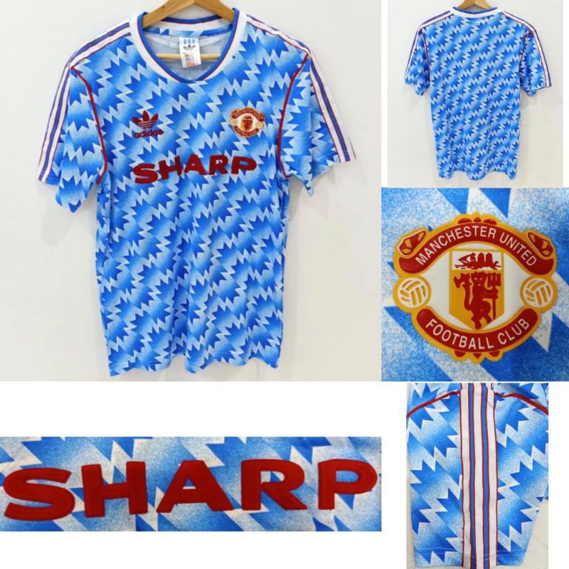 JERSEY RETRO CLASSIC MU AWAY 1991 / 1992 91/92 GRADE ORI