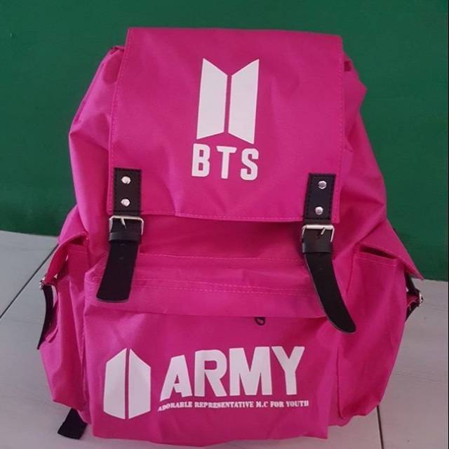 Tas multi bts army ransel pink kpop backpack