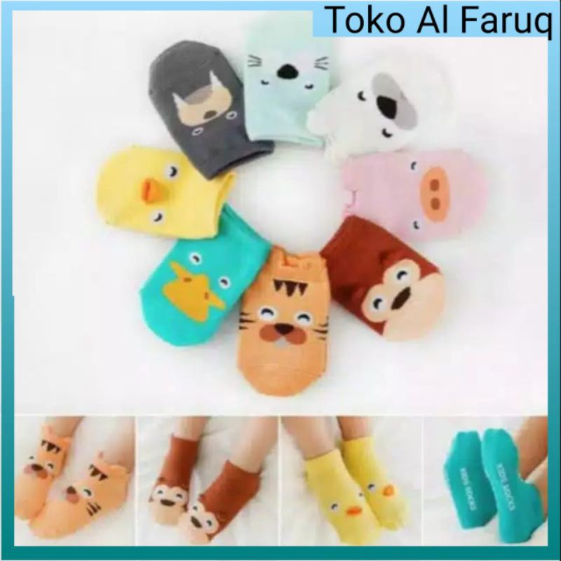 Kaos Kaki Bayi Balita Cute Animal 3D