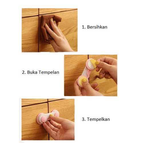 ANG SAFE LOCK PENGUNCI / PENGAMAN LACI / LEMARI  DARI ANAK DAN BAYI  PROTECTION PENGAIT