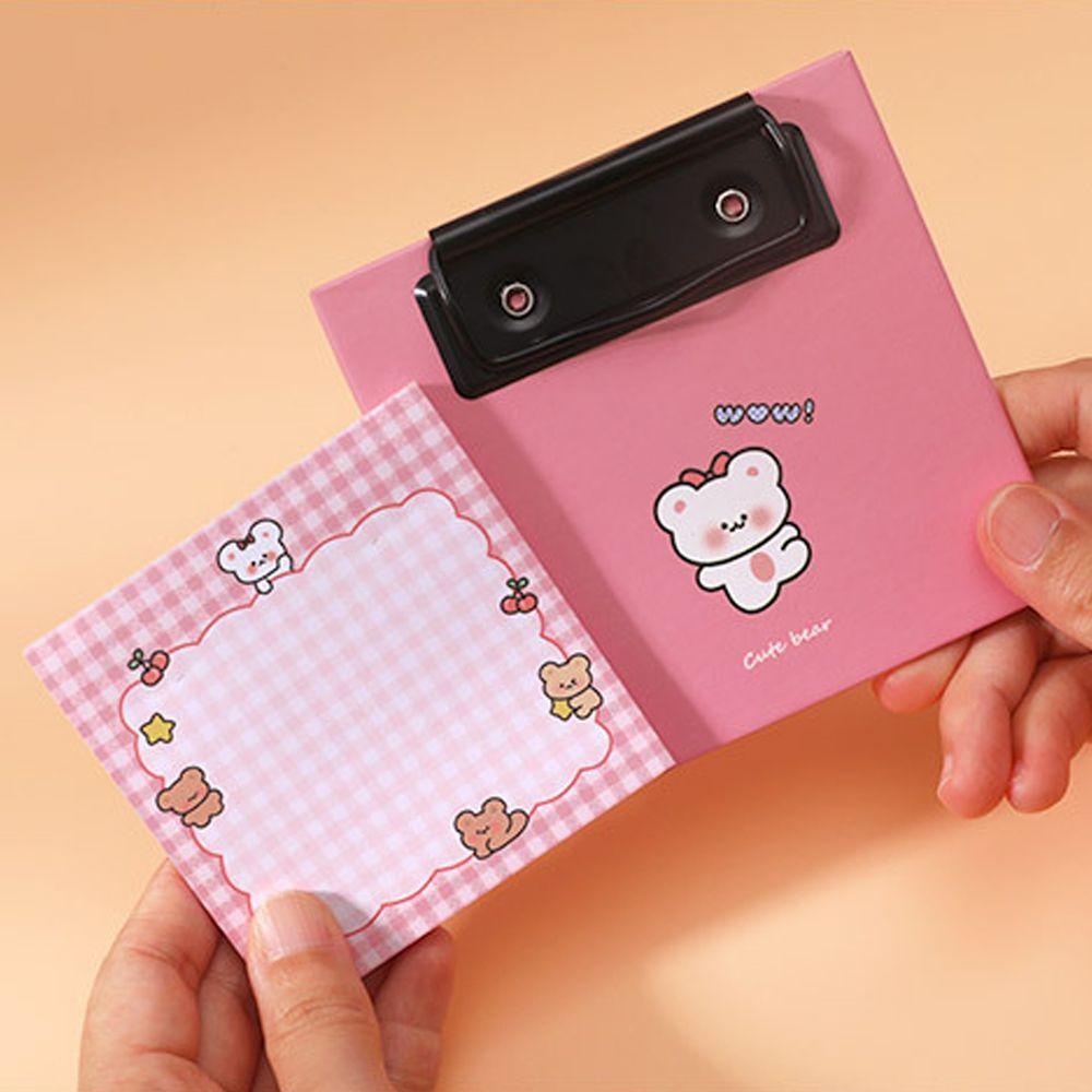 Lanfy 30 Lembar Sticky Notes / Memo Pad Dengan Klip Penjepit