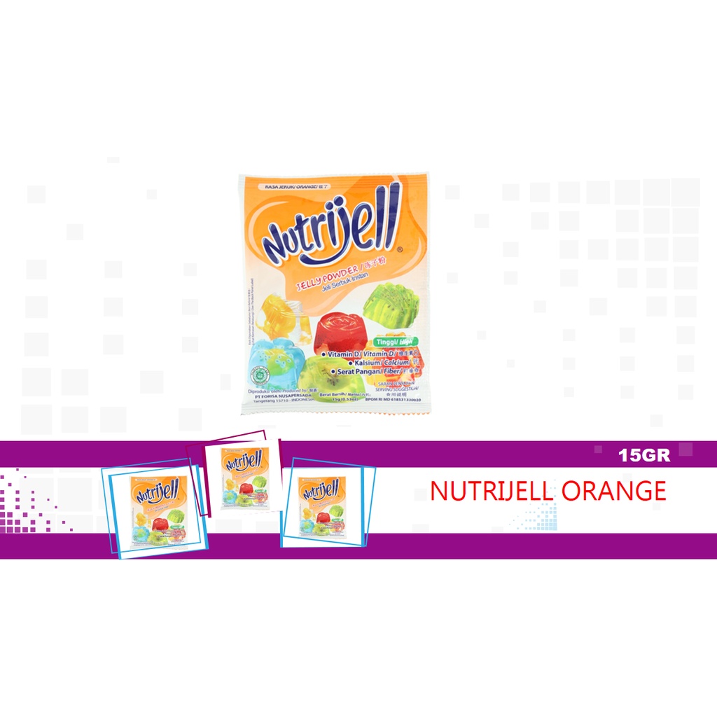 

NUTRIJELL JELLY ORANGE / JERUK 15gr