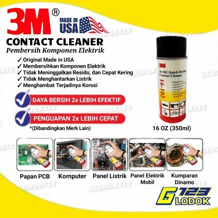 Pembersih Elektrik Elektronik Kontak Contact Cleaner 3M Original USA