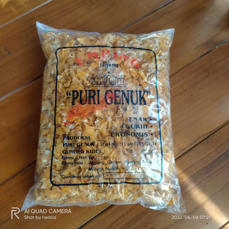 

Emping Jagung Ceriping Jagung mentah Puri Genuk 1kg