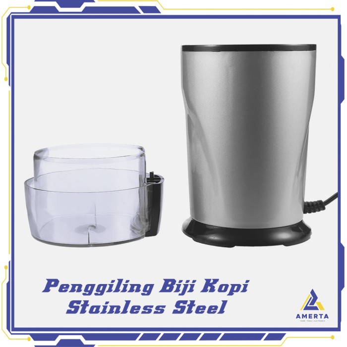 AFFORANY Penggiling Biji Kopi Elektrik Coffee Bean Grinder Stainless