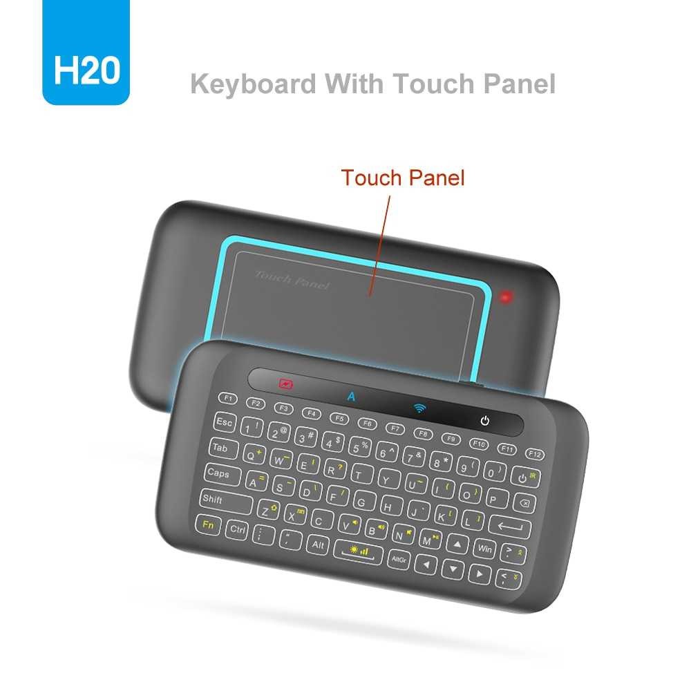 WeChip Mini Wireless Keyboard Air Mouse with Touch Pad - H20